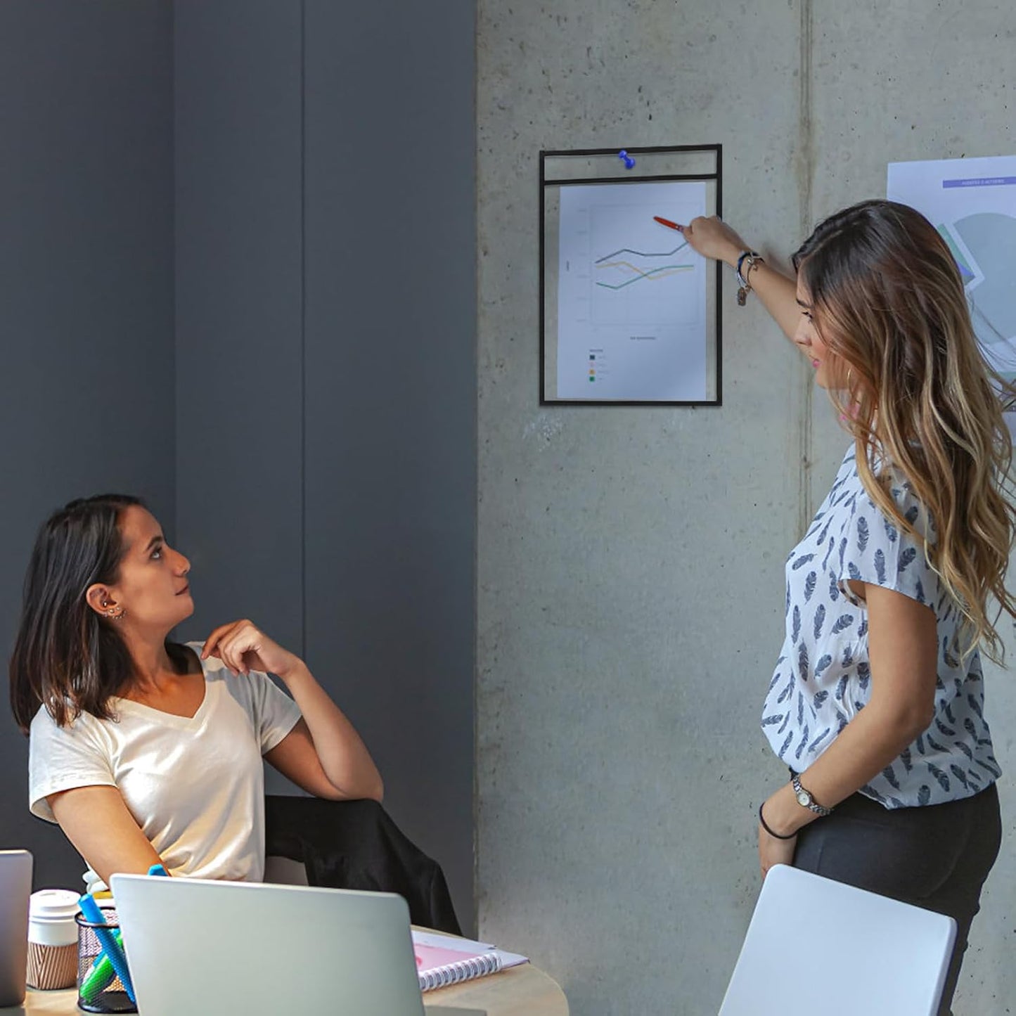 Job Ticket Holders 9x12, 30 Pack Heavy Duty Sheet Protectors Plastic Paper Sleeves 8.5 x 11 Clear Document Protectors Dry Erase Pocket Sleeves Document Holder for Shop Office Classroom Home, Black