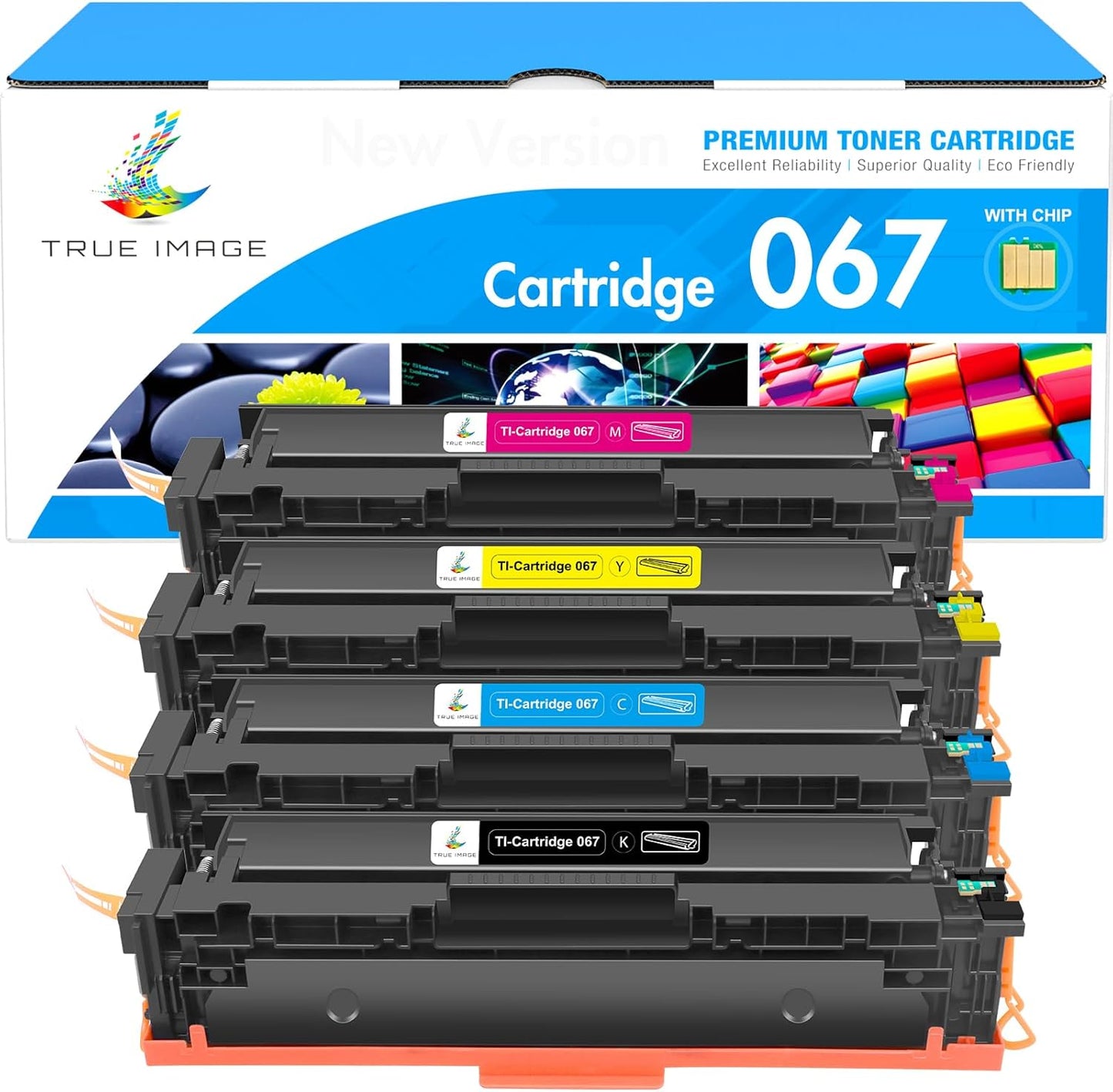 067 Toner Cartridge Set 067H MF656Cdw MF654Cdw Compatible for Canon 067 Color ImageCLASS LBP632Cdw LBP633Cdw MF653Cdw Printer High Yield Ink 4 Pack
