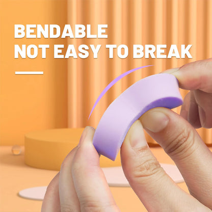 Yplus Eraser Line - Hipolymer Pencil Erasers for School Office, Cute White Rubber Eraser for Kids, Artist No Residues, 6 Pcs Multicolors