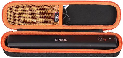 FBLFOBELI EVA Hard Carrying Case Compatible with Epson Workforce ES-50/ES-55R/ ES-60W/ES-65WR/DS-30/DS-70/DS-80W and Epson RapidReceipt RR-60/70W Portable Document Scanner (Case Only) (Orange)