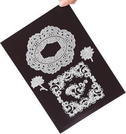 A4 Size Rubber Soft Magnet Sheets Magnetic Storage Sheet for Cutting Dies Storage 0.3mm Thick 10 Pieces Set 11.7x8.2inch Black Metal Dies Storage Sheet