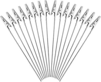 40 PCS Metal Wire Long-Tailed Alligator Clamp Photo Clip Holder - Alligator Clips for Crafts, DIY Card, Photo, Memo Holder (6inch/150mm)