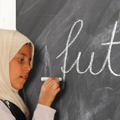 White Chalk 100PCS, Low Dust Chalks Stick Bulk for Chalkboard Blackboard Non-Toxic