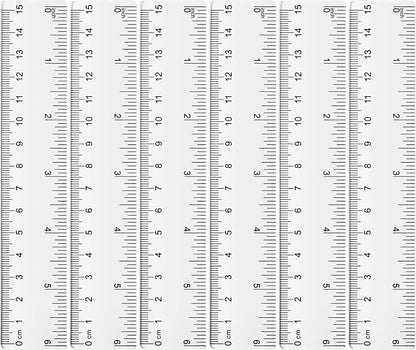 Zonon 6 Pcs 6 Inch Ruler Bulk Clear Plastic Flexible Straight Metric Rulers with Centimeters and Inches Drafting Measuring Tool for Classroom School Students Education