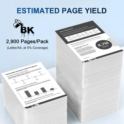 148A Black Toner Cartridges Compatible 148A W1480A 148X W1480X(with Chip) for Pro 4001dw 4001dn 4001n MFP 4101fdw 4101fdn Printer(2 Pack)