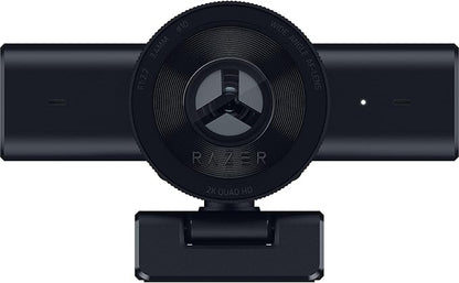 Razer Kiyo V2 X Streaming Webcam: 1440p 60 FPS - Auto Focus - Built-in Microphone - Wide Angle Lense - Integrated Privacy Shutter - Works with OBS, Xsplit, Streamlabs, Discord, Zoom, Teams - Black