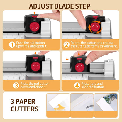 Laminator Machine 13Inch Wide with 120 Letter Size Laminating Sheets for A3/A4/A6,11X17 Thermal Hot&Cold 2 Roller Laminated 3-5Mil with Paper Cutter, Corner Rounder for Office Home School Teacher Use