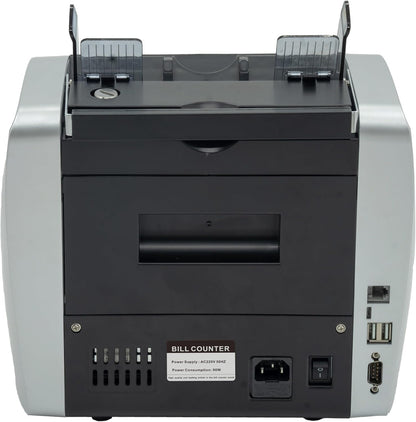 MA-600S Mixed Denomination USD Bill Counter Upgradable Money Counting Machine with CIS Sensor and Bank-Grade Detection & Large External Display Plus Optional Receipt Printing Function