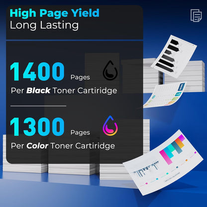 202A Toner Cartridges 4Pack Color Laser jet Pro MFP M281FDW M254DW M281CDW Compatible for HP 202A Toner Cartridges Combo Pack Compatible for Color Laser jet Pro MFP M281FDW M281CDW M281FDN M254DW M254
