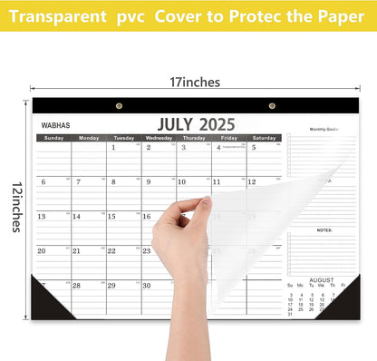 Desk Calendar 2025-2026 -18 Months-JULY 2025 to December 2026,Desk calendar 2025,12x17 in,Calendar 2025-2026,Office Desk Calendar 2025-2026