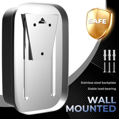 Commercial Soap Dispenser Wall Mount Stainless Steel Soap Dispensers Liquid Manual Anti-Leak Pump Hand Soap Dispenser for Bathroom Kitchen Silver (35 fl.oz./1000ml)