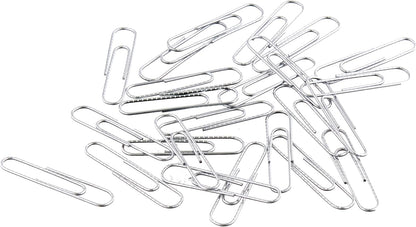 Amazon Basics No. 1 Paper Clips, Nonskid, 1000 Count (10 Pack of 100), Silver