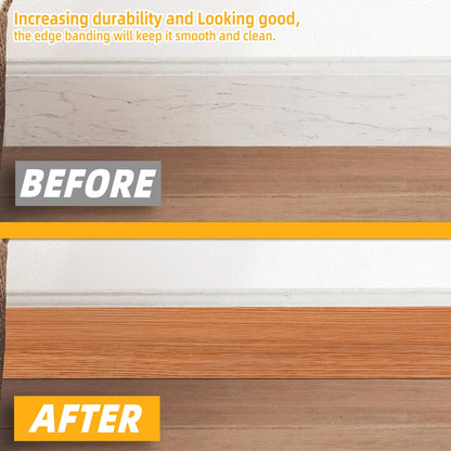 GSCIT Club Red Oak Wood Tape, 2.4 inch X 15ft Self Adhesive Wood Grain Repair Patch for Tables, Chairs, Baseboards, Doors, Windows, Floors, Handicraft DIY.