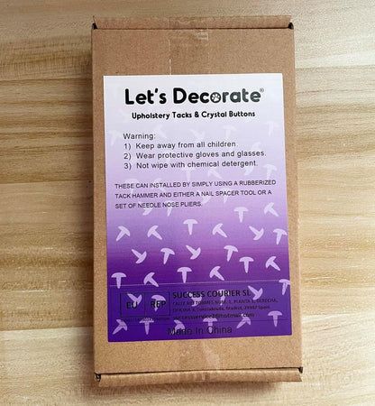 Let's Decorate 100PCS D16mm/0.63" Gun-Black Upholstery Tacks, Decorative Tacks for Sofa Couch, Furniture Metal Thumb Tacks, Home DIY Decorative Nail Heads Nails (100, 16mm Gun-Black)