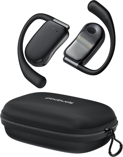 AI Translation Earbuds Real Time 164 Languages 80H Playtime Translator Ear Buds Audifonos Traductores Inglés Español Wireless Translating Earbuds Bluetooth Headphones for Travel Meeting Learning Black