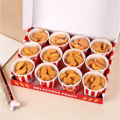 Food Erasers 27 Pack Fried Chicken Desk Pet Erasers for Kids Cute Fun School Supplies Prize Gifts Party Favors