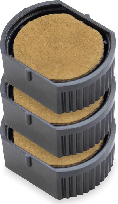 COLOP E/R12 Non-Toxic, Water Based Premium Replacement Pad for Printer R12 Stamp - Pack of 3 - Dry (No Ink Color)