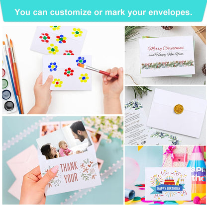 90 Packs A1 Envelopes, 3.5x5" Envelopes White, Small Envelopes RSVP Envelopes, Envelopes Self Seal for Weddings, Photos, Postcards, Greeting Cards, Mailing