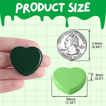 30PCS Heavy Duty Fridge Magnets - Small Cute Refrigerator Magnets for Whiteboard, Lockers & Kitchen, Cute Strong Magnets - Mini Decorative Magnet for Home, School, Office, Crafts,Locker (Green)