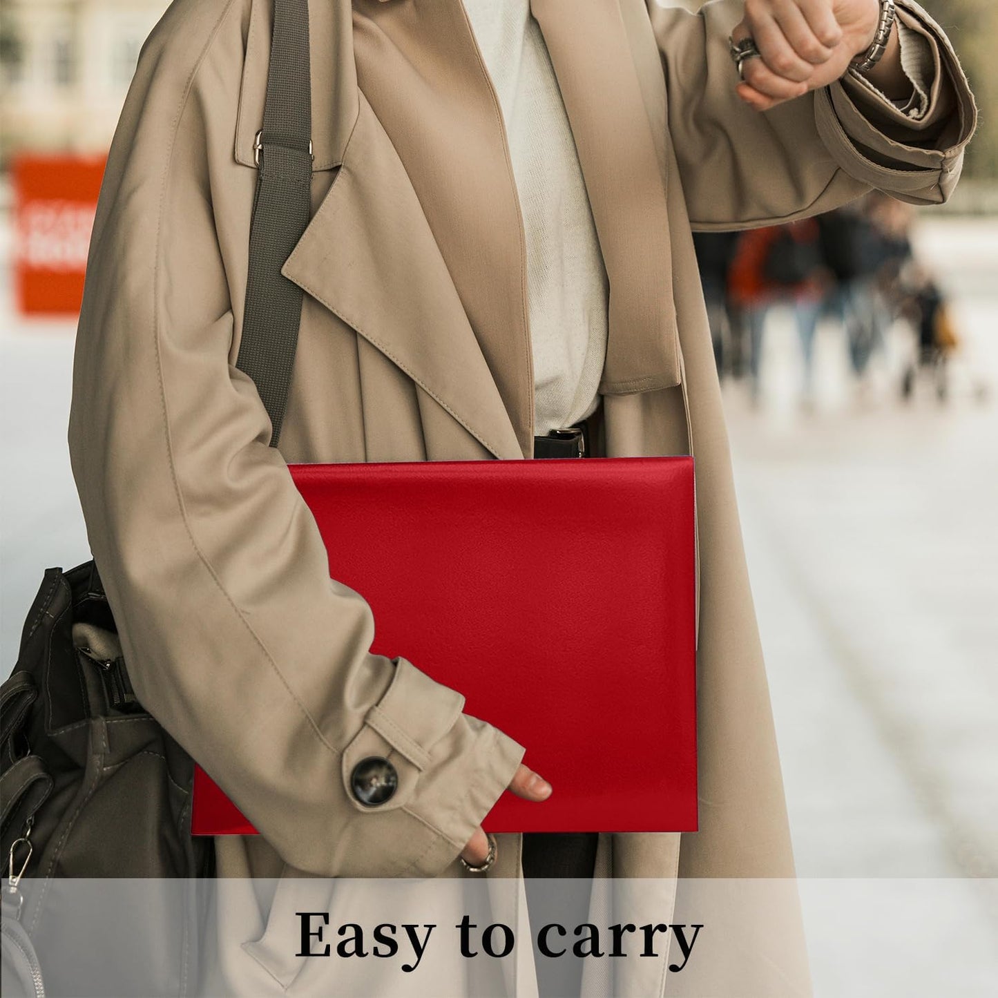 Certificate Holders 8.5"x11" Graduation Diploma Cover Document Leather Folders,Red-5 Pack