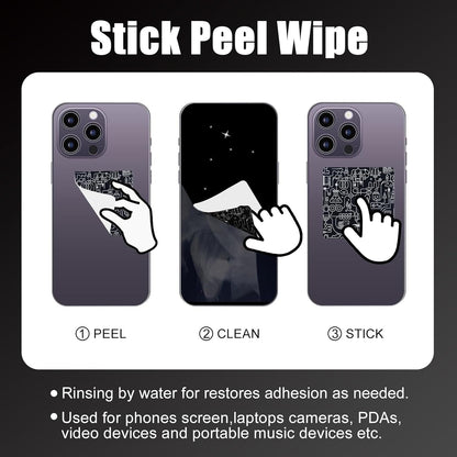 walrfid 2 Pack Car Screen Cleaner, Computer Screen Cleaner Spray and Wipe, Laptop Cleaning Mist Kit for Electronic iPad, iPhone, Phone, MacBook, TV, Car Monitor Display, with Graffiti Case, Black Red