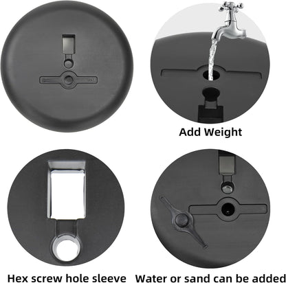 6Packs Pedestal Poster Sign Stand, Adjustable Aluminum Snap Open Frame Sign Holder Poster Stand 11x17 Inch for Vertical/Horizontal Display, Black