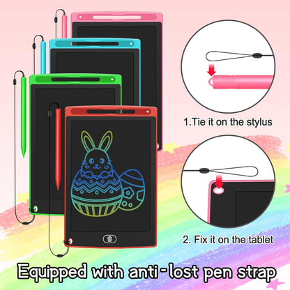 24 Pack LCD Writing Tablet for Kids Bulk, 8.5 Inches Reusable Doodle Board, Writing Tablet for Kids, Drawing Pads for Kid Education Class Party Favors Gifts for Children Toddler Girls Boys