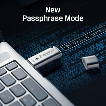 Kingston Ironkey Locker+ 50 256GB Encrypted USB Flash Drive | USB 3.2 Gen 1 | XTS-AES Protection & TAA Compliant | Multi-Password Security Options | IKLP50/256GB