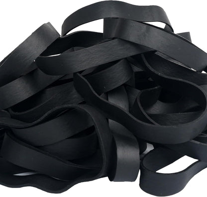 HAIDIBAO-Rubber Bands 40 Pcs size#105 Big black rubber band large Elastic Band rubber bands office supplies Heavy Duty wide Strong Elastic bands Outdoor (5.12" x 0.6")