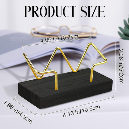 Custom Engraved Business Card Holder for Desk Personalized Wooden Business Card Display Stand Customized Businese Gift for Office Home Desktop