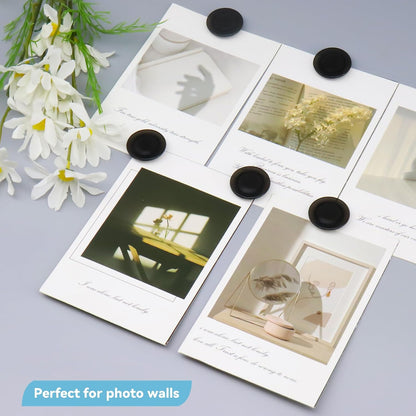 ZDZBLX Fridge Magnets, 28 Pack Mini Magnets for Fridge, Locker, Classroom, Office (Black)