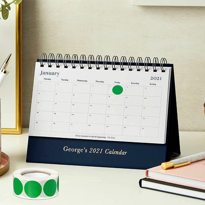 SHYGO® 1“ Green Circle Dot Stickers Color Coding Labels, 1000PCS 2 Rolls