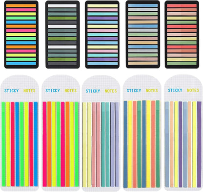 Potanro Sticky Tabs 2300 Pcs Translucent Sticky Tabs 10 Sheets Highlighter Book Tape Long Highlighting Sticky Tabs for Annotating Books, Aesthetic Office Suppliesbook for Annotating Books