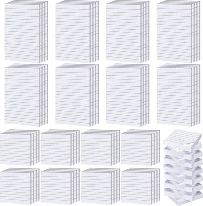 Yexiya 64 Pcs Lined Sticky Notes Self Stick Notes with Lines Bright Assorted Colors Sticky Pad for Home Office Products Post Memos, 1920 Sheets(3 x 3 Inch, 4 x 6 Inch,Mixed Color)