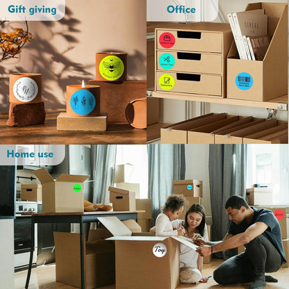 3 X 3 Inch Color Coding Dot Labels Circle Thermal Printable Waterproof 500 Pcs Round Stickers Adhesive Writable for Office, Home, Garage, DIY Sticker, Barcodes, Name Tag, Sky Blue