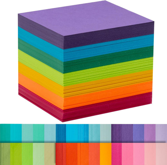 Index Cards 280-Count 2.5x3 Inch,178GSM Heavyweight Set of 7 Colors Paper Multicolor Study Cards (Rainbow)