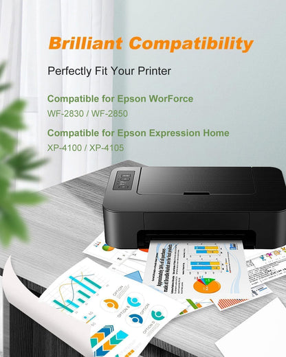 MILEKO 212XL Remanufactured Ink Cartridges Replacement for Epson 212 XL T212 Work for Epson Workforce WF-2850 WF-2830 Expression Home XP-4100 XP-4105 Printer (2 Black, Cyan, Yellow, Magenta, 5-Pack)