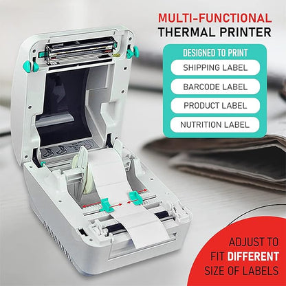 Arkscan 2054A-LAN Ethernet Network Shipping Label Printer for Windows Mac Chromebook iPhone & Android, Support Amazon Ebay Paypal Etsy Shopify ShipStation UPS USPS FedEx, 4x6 Direct Thermal