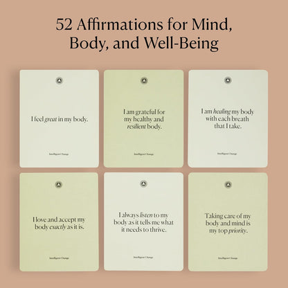 Intelligent Change Mindful Affirmation Cards for Health and Wellbeing