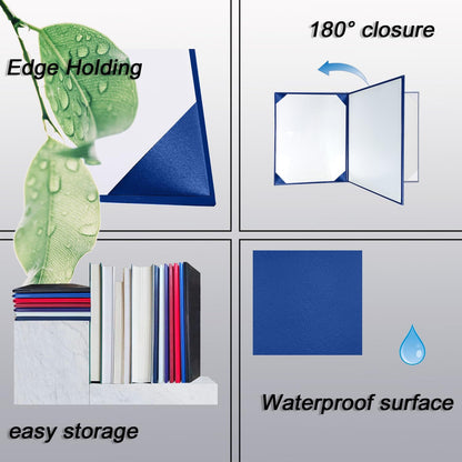Certificate Holders 8.5"x11" Graduation Diploma Cover Document Leather Folders,Royal Blue-2 Pack