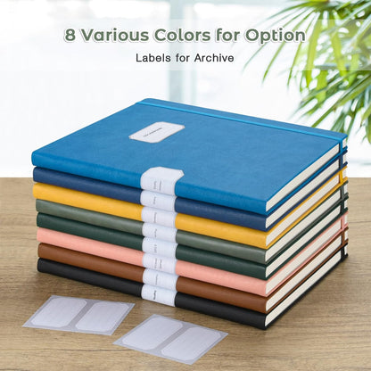 Graph Paper Notebook, Hardcover Notebook 8.5 x 11, Grid Notebook Journal for Women, Men, Large Leather Journals for Writing, Thick Paper, A4 Notebooks for Work, School Supplies, Engineering Olive