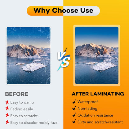 600 Pack Laminating Sheets, 3 Mil, 9 x 11.5 Inches Thermal Laminating Pouches Lamination Sheet Paper for Laminator, Clear, Letter Size, Office and School Supplies