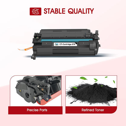 070 Toner Cartridge Black 2 Pack Compatible for Canon 070 Toner Cartridge 070 070H CRG070 CRG-070 CRG070H CRG-070H for Canon imageCLASS MF465 MF462 LBP247 LBP246 Printer Ink