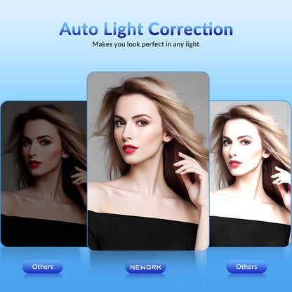 4K Webcam for PC with Sony Sensor, Auto Focus & Privacy Cover, Ultra HD 4K Streaming Camera with Tripod, 2 Noise-Cancelling Mics, USB Plug & Play, 77° FOV, Web Camera for Zoom, Skype, Teams