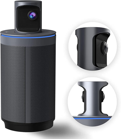 NexiGo Meeting 360 (Gen 2), 8K Captured AI-Powered Framing & Speaker Tracking, 1080p HD 360-Degree Smart AIO Video Conference Camera, 8 Noise-Cancelling Microphones, and Speaker (Renewed)