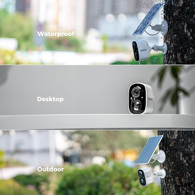 Vicohome 2K Security Camera Wireless Wi-Fi Indoor/Outdoor,Battery Powered,Easy to Setup,PIR Motion Detection,Two Way Audio, Audible Flashlight Siren,2.4GHz, Color Night Vision,180 Days Exchange Policy