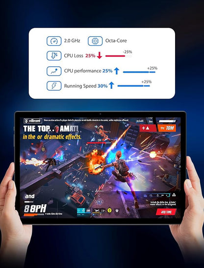 2025 Tablet 14 inch Android 14 Tablets - 2K Tablet (2000x1200), 36GB+256GB(1TB TF), 11580mAh, 8-Core 2.0GHz, 5G/2.4G Dual WiF,8+13MP, 4 Speakers,Split Screen, GPS with Stylus - Gray