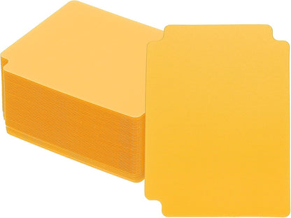 PATIKIL Trading Card Dividers, 50 Pcs Index Card Football Card Sorter Storage Boxes Organizer Tray Accessories for Sports Game Baseball Card, Yellow