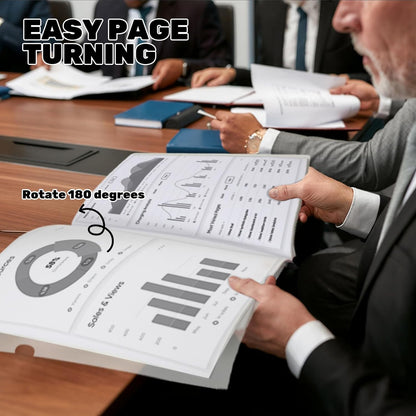 Utron 12 Pack Report Covers, 70 Sheet Capacity Presentation Folders, Clear Report Covers with Sliding Bar, Report Folder for A4 and Letter Size Paper