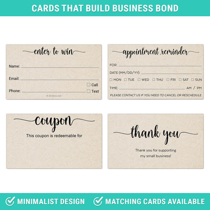 321Done Loyalty Punch Cards, Made in USA - 3.5x2 Customer Reward Card, Redeem 10 Punches or Visit for Prize, Kraft Tan - Set of 50